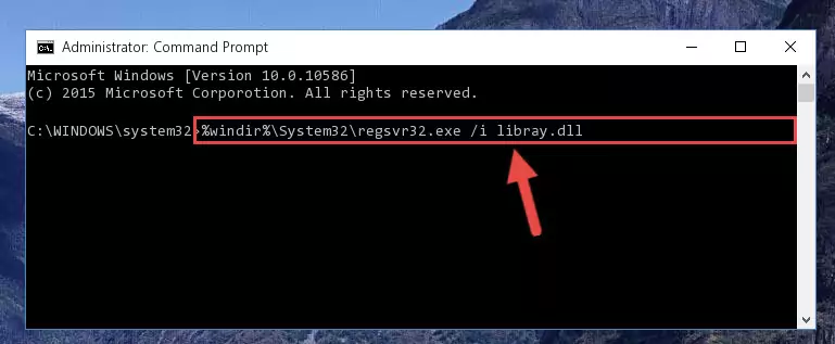Cleaning the problematic registry of the Libray.dll library from the Windows Registry Editor