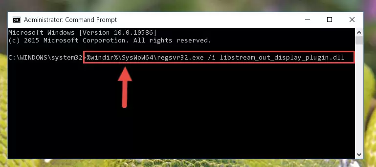 Deleting the Libstream_out_display_plugin.dll file's problematic registry in the Windows Registry Editor