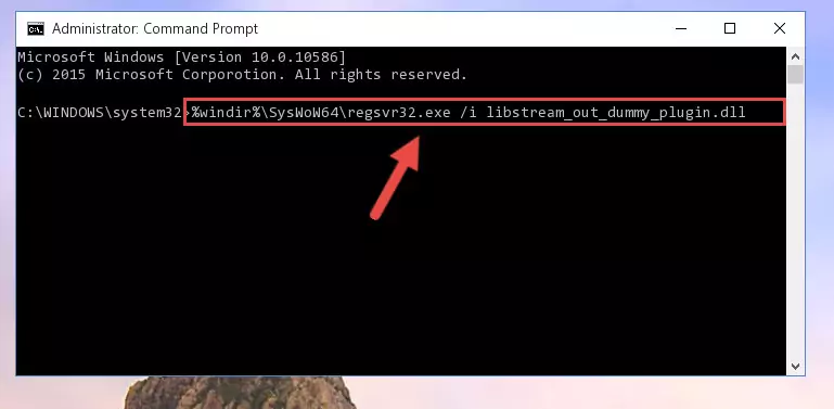 Cleaning the problematic registry of the Libstream_out_dummy_plugin.dll file from the Windows Registry Editor