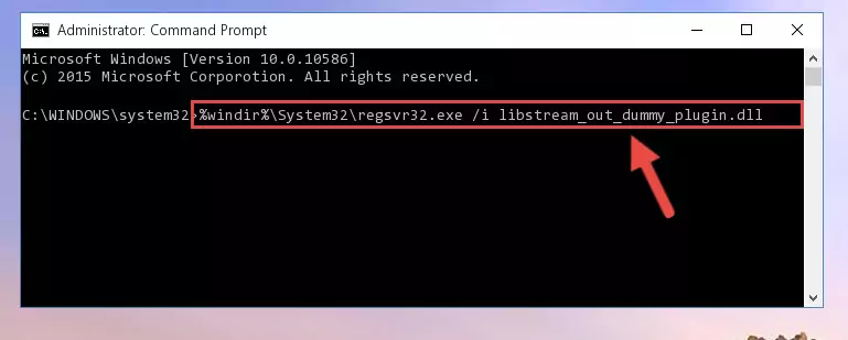 Creating a clean registry for the Libstream_out_dummy_plugin.dll file (for 64 Bit)