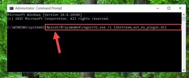 Cleaning the problematic registry of the Libstream_out_es_plugin.dll file from the Windows Registry Editor