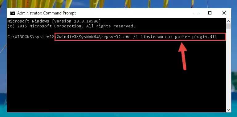 Uninstalling the Libstream_out_gather_plugin.dll file's broken registry from the Registry Editor (for 64 Bit)