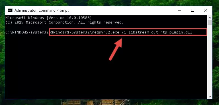 Cleaning the problematic registry of the Libstream_out_rtp_plugin.dll file from the Windows Registry Editor