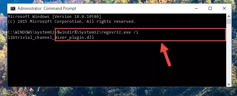 Cleaning the problematic registry of the Libtrivial_channel_mixer_plugin.dll file from the Windows Registry Editor
