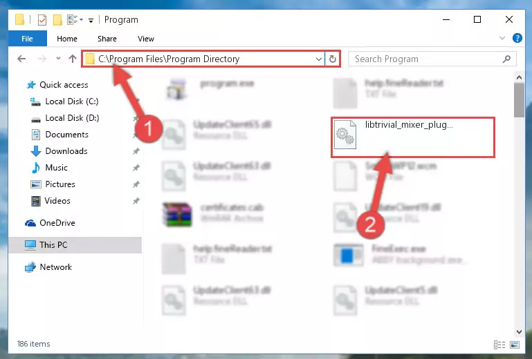 Uninstalling the broken registry of the Libtrivial_mixer_plugin.dll library from the Windows Registry Editor (for 64 Bit)