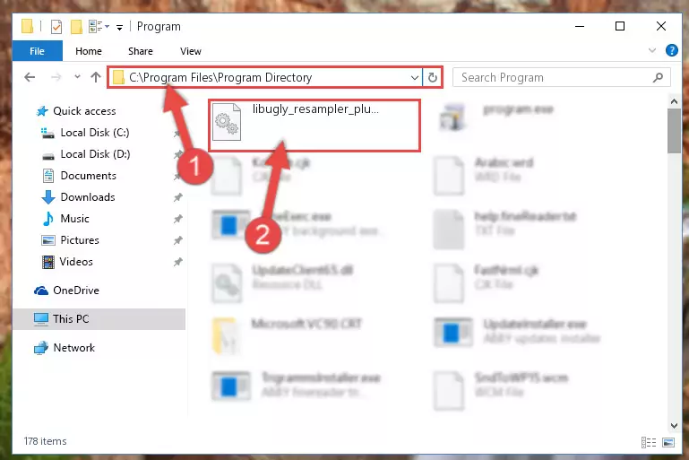 Choosing the Libugly_resampler_plugin.dll library