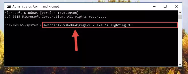 Uninstalling the Lighting.dll library's broken registry from the Registry Editor (for 64 Bit)