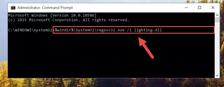 Cleaning the problematic registry of the Lighting.dll library from the Windows Registry Editor