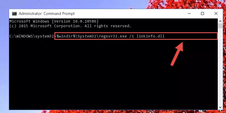 Creating a clean registry for the Linkinfo.dll library (for 64 Bit)