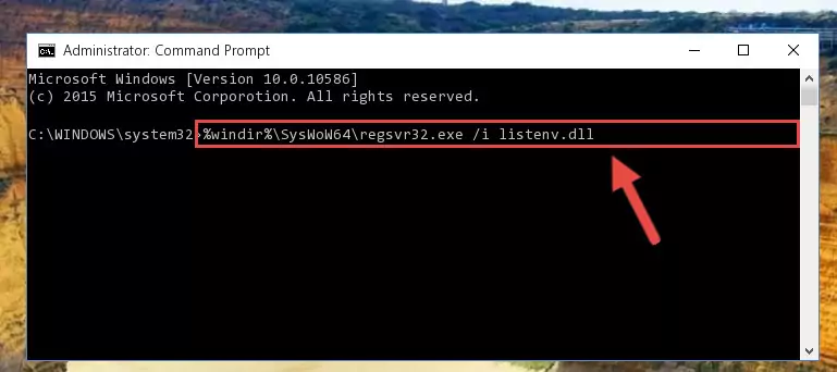 Uninstalling the Listenv.dll file's problematic registry from Regedit (for 64 Bit)