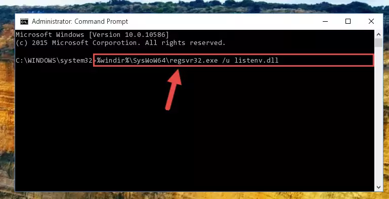 Creating a clean and good registry for the Listenv.dll file (64 Bit için)