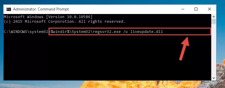 Creating a new registry for the Liveupdate.dll file