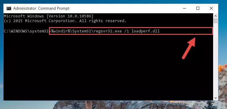 Deleting the Loadperf.dll library's problematic registry in the Windows Registry Editor
