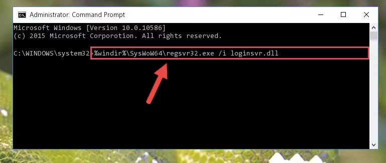 Uninstalling the broken registry of the Loginsvr.dll file from the Windows Registry Editor (for 64 Bit)