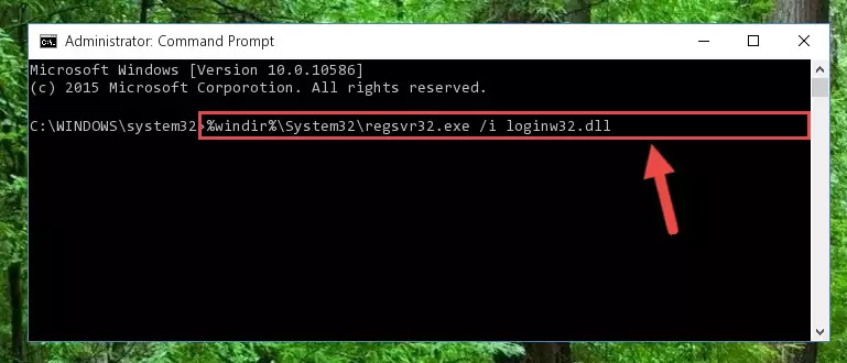Cleaning the problematic registry of the Loginw32.dll library from the Windows Registry Editor