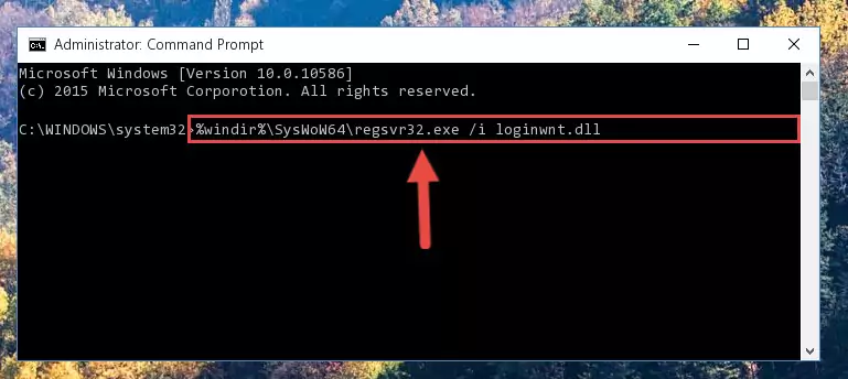 Uninstalling the Loginwnt.dll file's broken registry from the Registry Editor (for 64 Bit)