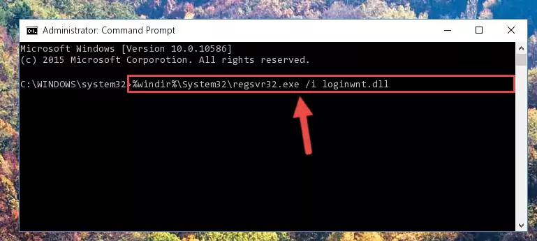 Cleaning the problematic registry of the Loginwnt.dll file from the Windows Registry Editor