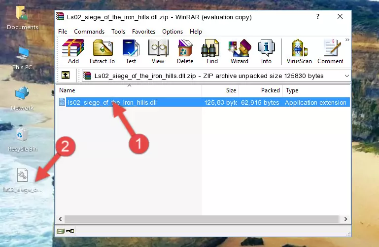 Copying the Ls02_siege_of_the_iron_hills.dll library into the program's installation directory