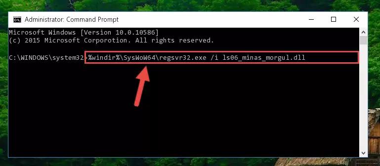 Cleaning the problematic registry of the Ls06_minas_morgul.dll file from the Windows Registry Editor