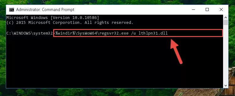 Creating a new registry for the Lthlpn31.dll library in the Windows Registry Editor