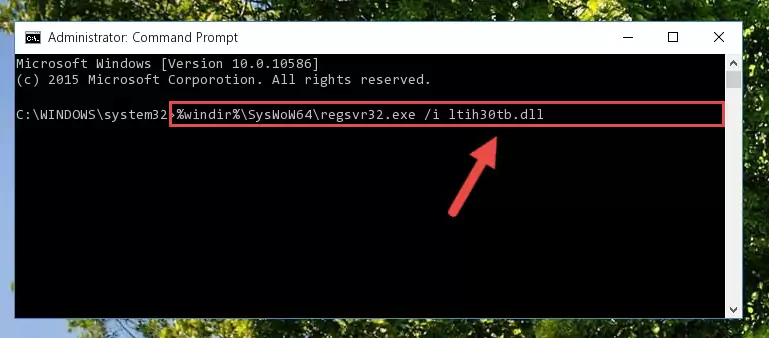 Deleting the damaged registry of the Ltih30tb.dll