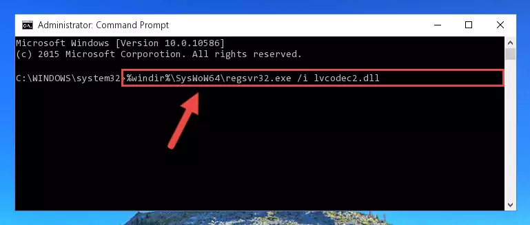 Cleaning the problematic registry of the Lvcodec2.dll library from the Windows Registry Editor