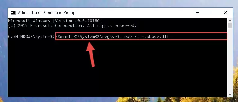 Uninstalling the Mapbase.dll file from the system registry
