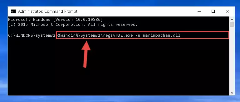 Extracting the Marimbachan.dll file from the .zip file