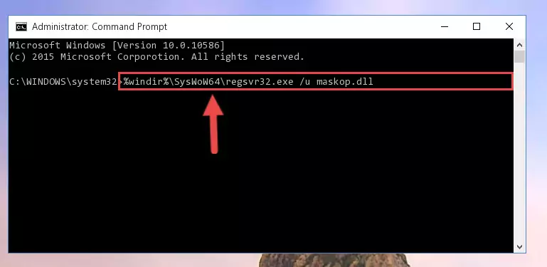 Creating a clean and good registry for the Maskop.dll file (64 Bit için)