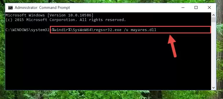 Creating a new registry for the Mayares.dll file in the Windows Registry Editor