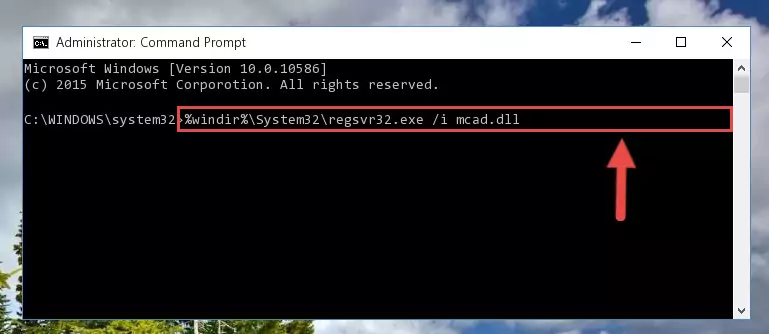 Reregistering the Mcad.dll file in the system (for 64 Bit)