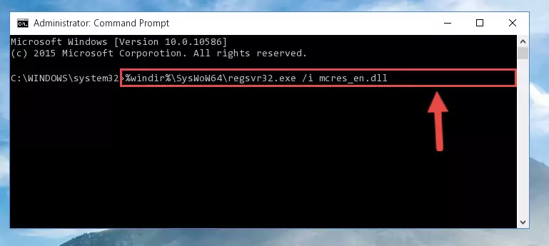 Uninstalling the Mcres_en.dll file's problematic registry from Regedit (for 64 Bit)