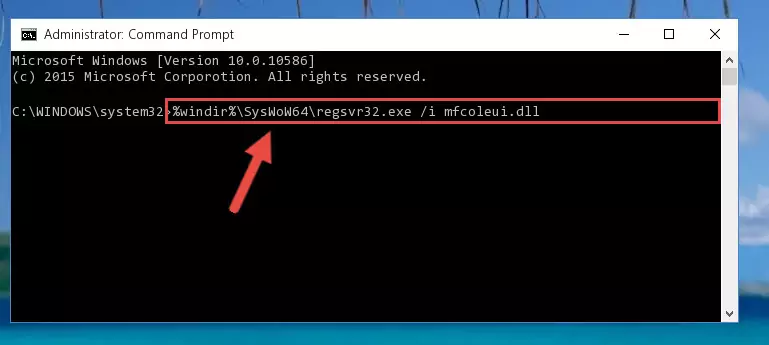 Cleaning the problematic registry of the Mfcoleui.dll file from the Windows Registry Editor