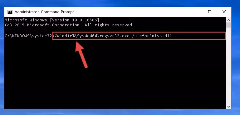 Creating a clean registry for the Mfprintss.dll file (for 64 Bit)