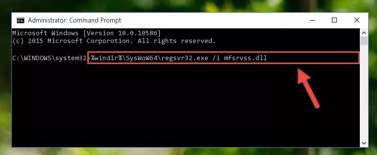 Deleting the Mfsrvss.dll library's problematic registry in the Windows Registry Editor