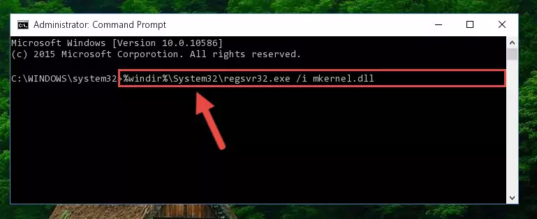 Uninstalling the Mkernel.dll file from the system registry