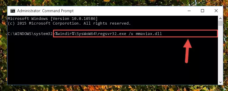 Reregistering the Mmaviax.dll library in the system