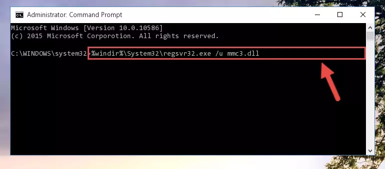 Reregistering the Mmc3.dll file in the system