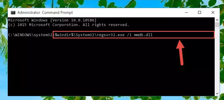 Deleting the Mmdb.dll library's problematic registry in the Windows Registry Editor