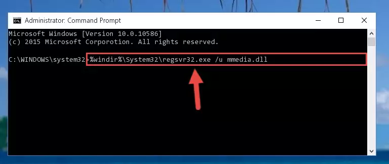 Reregistering the Mmedia.dll file in the system