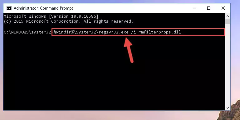 Creating a clean and good registry for the Mmfilterprops.dll library (64 Bit için)