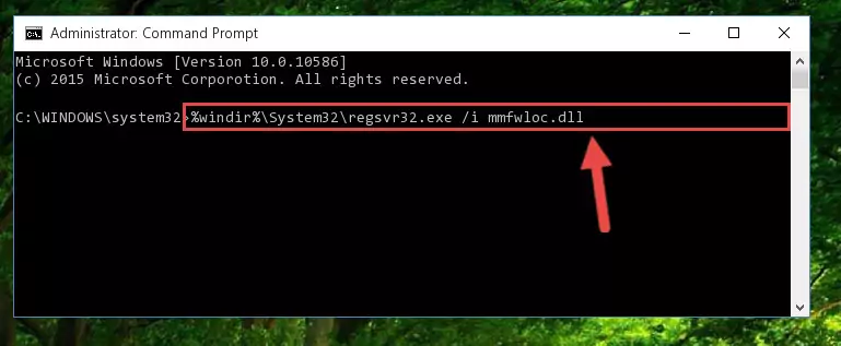 Uninstalling the Mmfwloc.dll file from the system registry