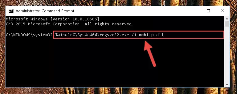 Deleting the damaged registry of the Mmhttp.dll