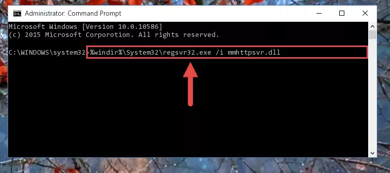 Deleting the Mmhttpsvr.dll file's problematic registry in the Windows Registry Editor