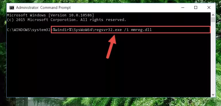Cleaning the problematic registry of the Mmreg.dll library from the Windows Registry Editor