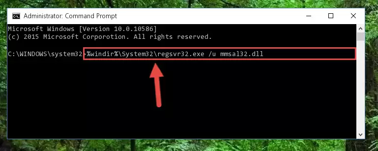 Extracting the Mmsal32.dll file from the .zip file