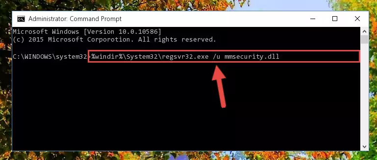 Extracting the Mmsecurity.dll library from the .zip file