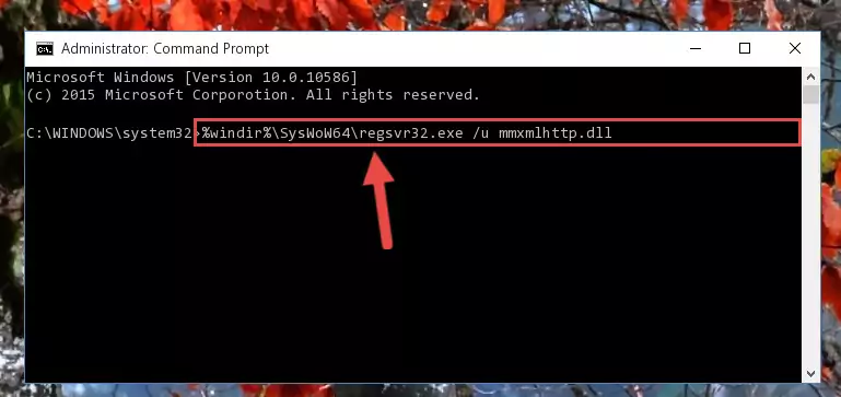 Reregistering the Mmxmlhttp.dll file in the system (for 64 Bit)
