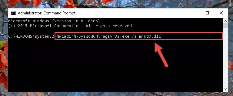 Uninstalling the Mnmdd.dll file from the system registry