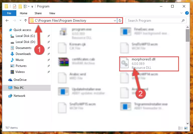 Uninstalling the Morphores0.dll library's broken registry from the Registry Editor (for 64 Bit)